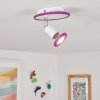 Cabri  Deckenleuchte LED Chrom, Lila, Weiß, 1-flammig