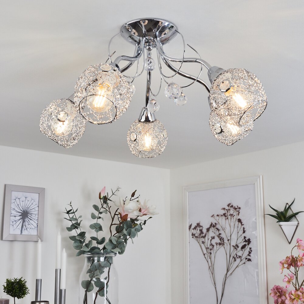 Saxeten Deckenleuchte Chrom, 5-flammig main product photo
