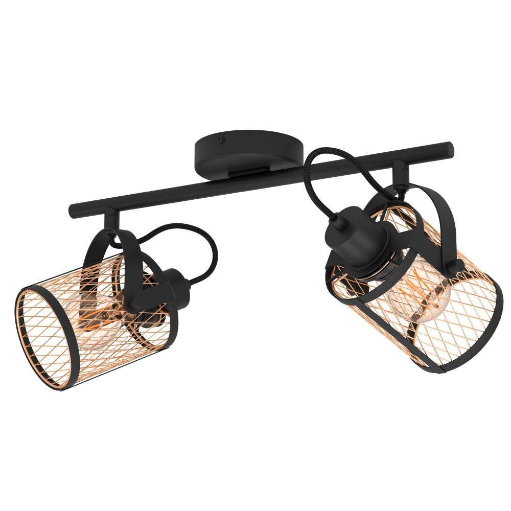 Eglo Leuchten DELLOW Deckenleuchte Schwarz, 2-flammig main product photo