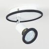 Cabri  Deckenleuchte LED Chrom, Schwarz, Weiß, 1-flammig