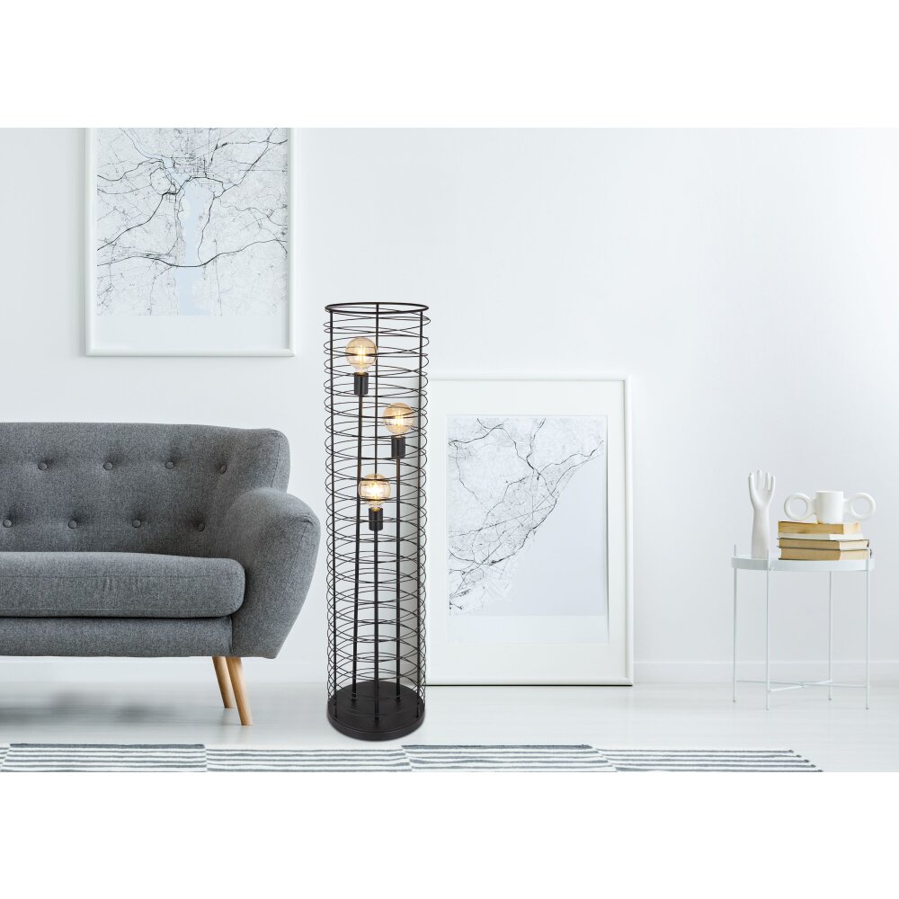 Globo TILLY Stehleuchte Schwarz, 3-flammig main product photo