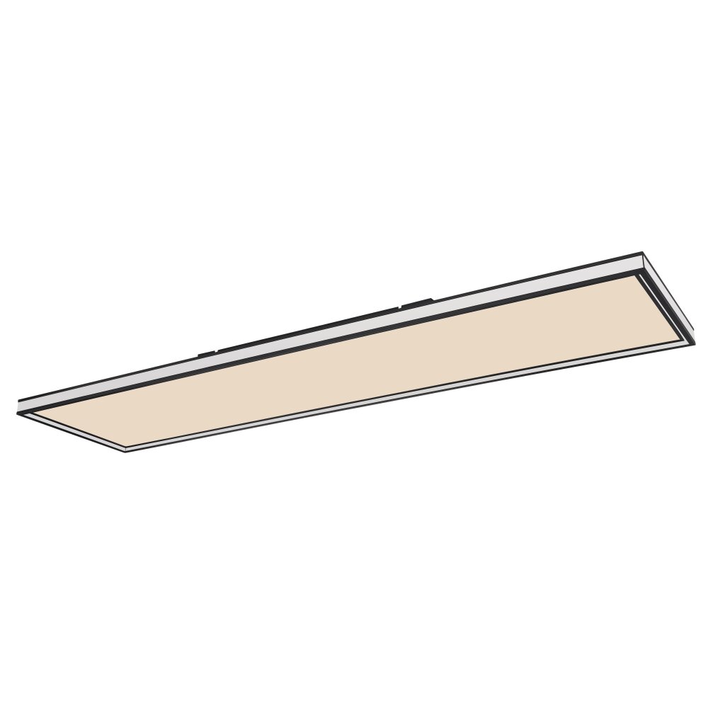 Globo JESSY Deckenpanel LED Schwarz, 1-flammig, Fernbedienung main product photo