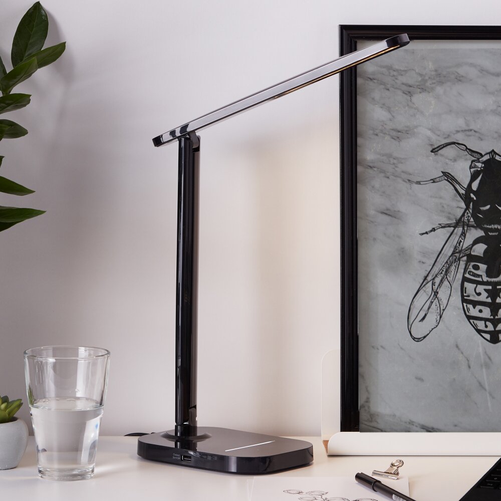 Brilliant Leuchten Vicari Tischleuchte LED Schwarz, 1-flammig main product photo