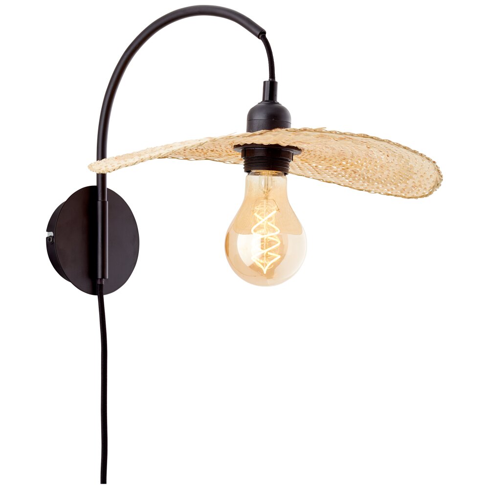 Brilliant Leuchten Jefter Wandleuchte Schwarz, 1-flammig main product photo