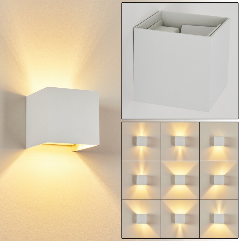 Badajoz Wandleuchte Weiß, 1-flammig main product photo