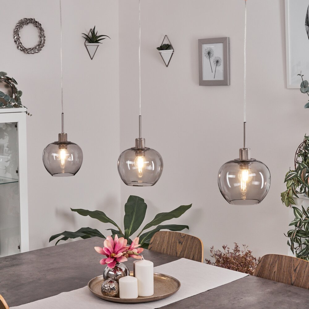 Freeport Pendelleuchte Nickel-Matt, 3-flammig main product photo