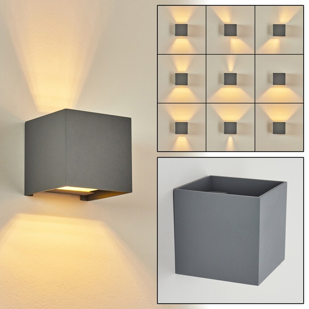 Badajoz Wandleuchte Grau, 1-flammig main product photo