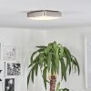 Hutton  Deckenleuchte LED Nickel-Matt, 1-flammig