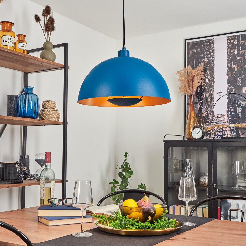 Vivian Hängeleuchte Blau, 1-flammig main product photo