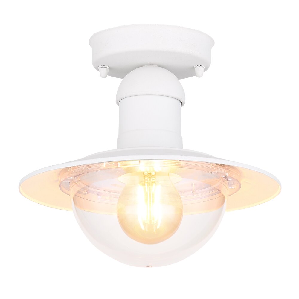 Globo LINDA Außendeckenleuchte Weiß, 1-flammig main product photo