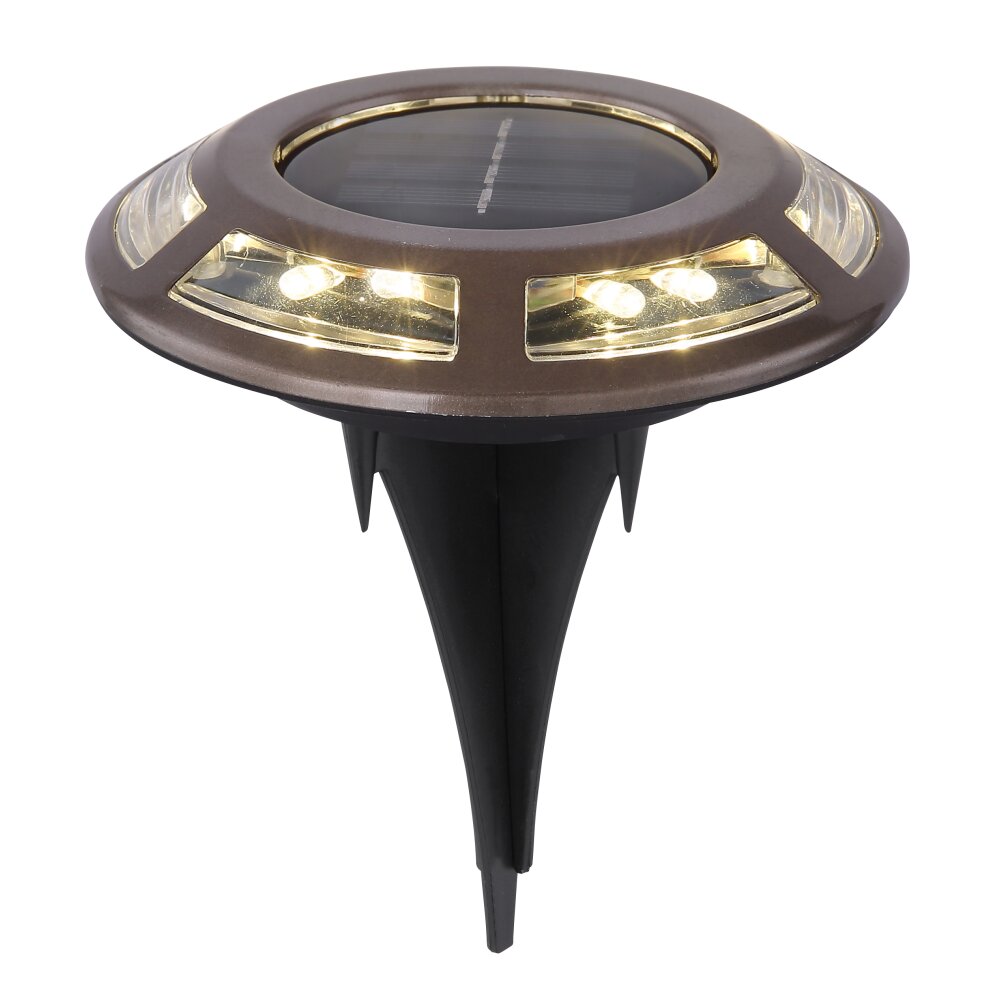 Globo 2er Set Solarleuchte LED Kupferfarben, Schwarz, 12-flammig main product photo