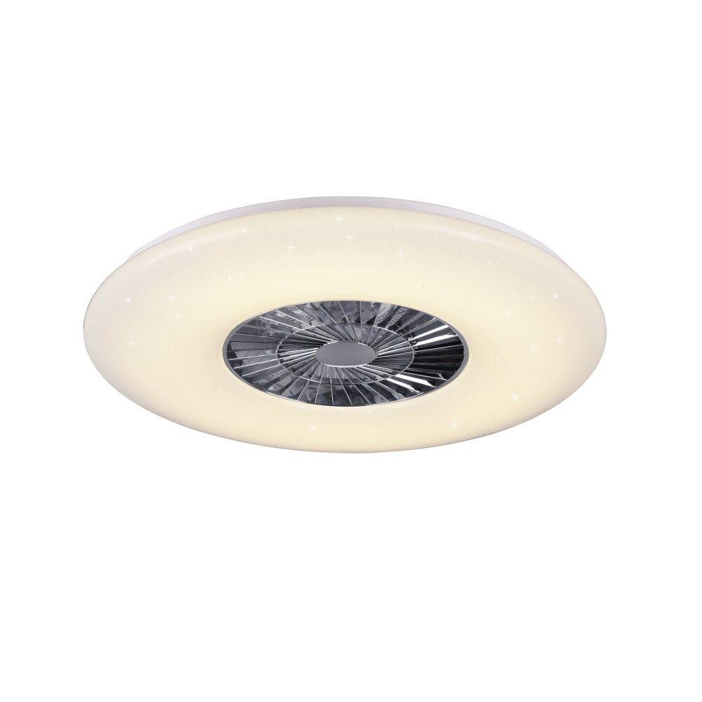 Reality Visby Ventilator LED Chrom, 1-flammig, Fernbedienung main product photo
