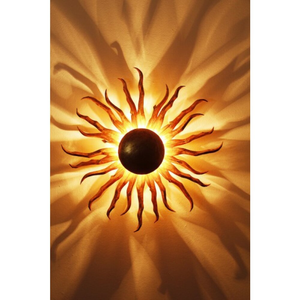 Orientalische Lampe Sonne Marokkanische Sonnenlampe Wandlampe Deckenleuchte 70cm 