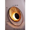 Holländer SATELLITE Wandleuchte Braun, Gold, 3-flammig