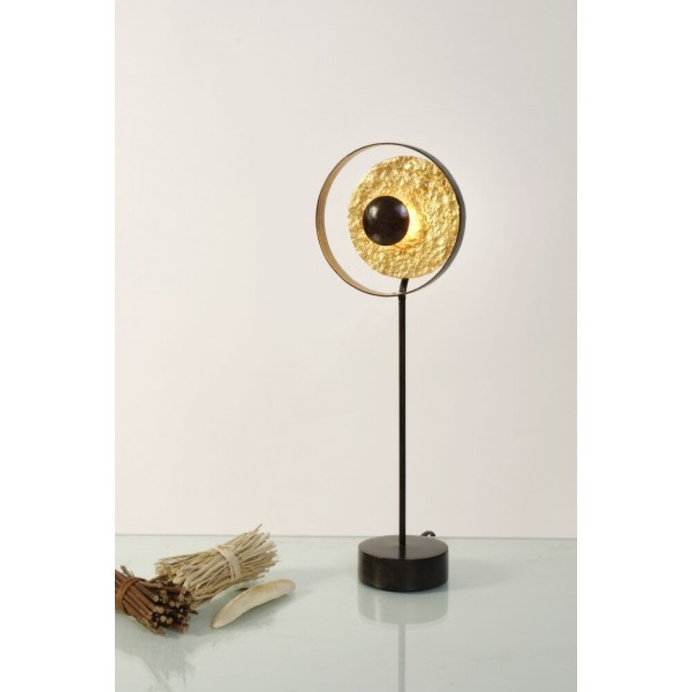 Holländer SATELLITE Tischleuchte Braun, Gold, Schwarz, 1-flammig main product photo