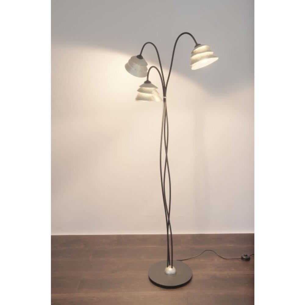 Holländer SNAIL ONE Stehleuchte Silber, 3-flammig main product photo