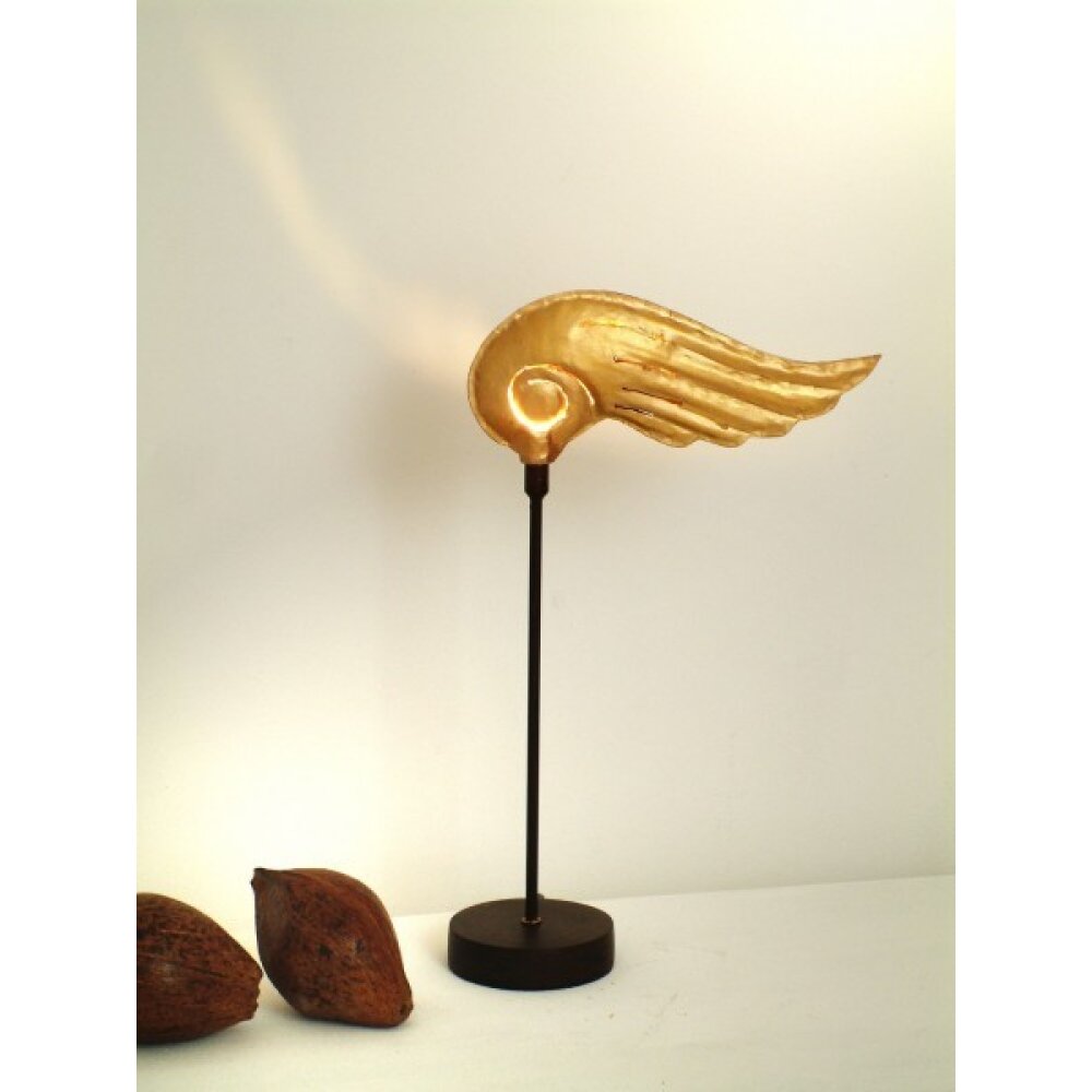 Holländer PICCOLA HERMES Tischleuchte Braun, Gold, 1-flammig main product photo