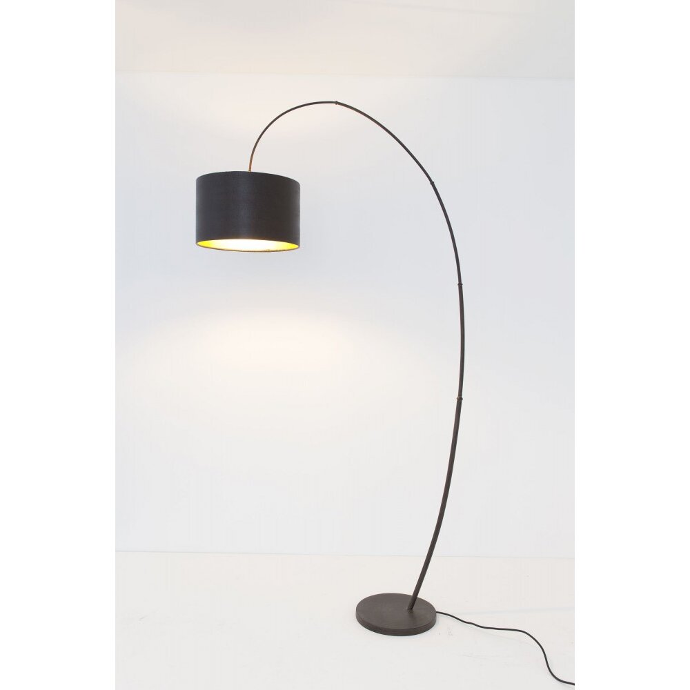 Holländer BAMBUS Bogenlampe Braun, Schwarz, 1-flammig main product photo