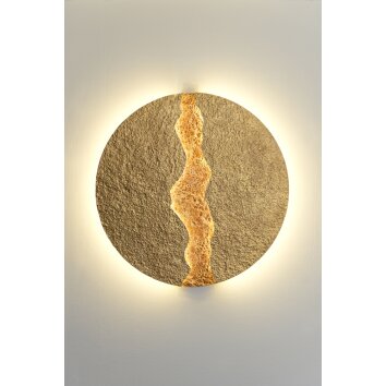 Holländer ERUPTION GROSS Wandleuchte LED Gold, Rot, 1-flammig