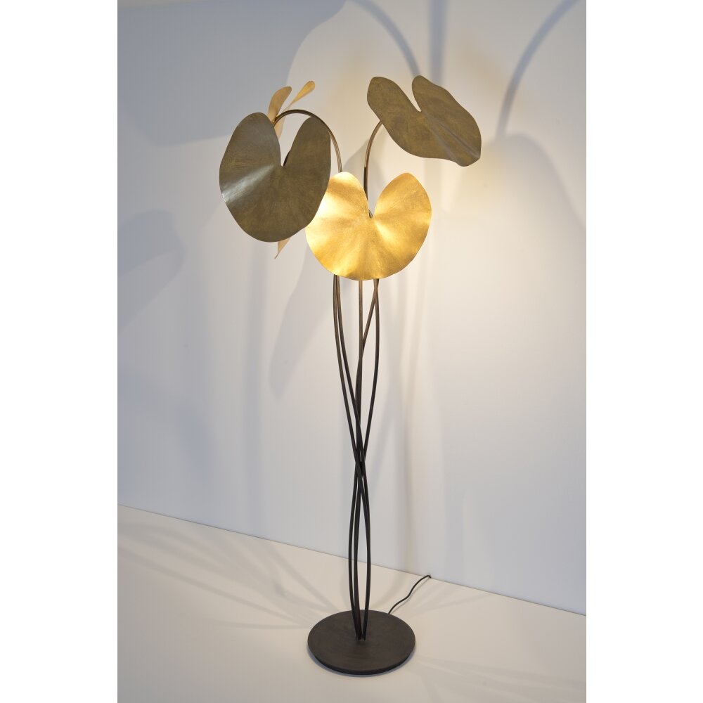 Holländer CONTROVERSIA Stehleuchte LED Braun, Gold, Schwarz, 5-flammig main product photo