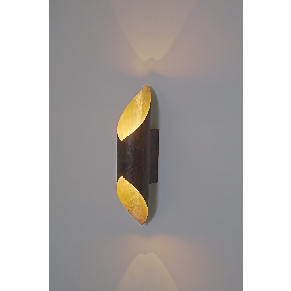 Holländer ORGANO Wandleuchte Braun, Gold, Schwarz, 2-flammig main product photo