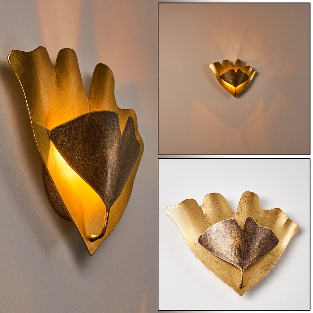 Baranof Wandleuchte Gold, 2-flammig main product photo