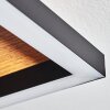 Deadwood            Deckenleuchte LED Braun, Chrom, Holzoptik, Schwarz, 5-flammig