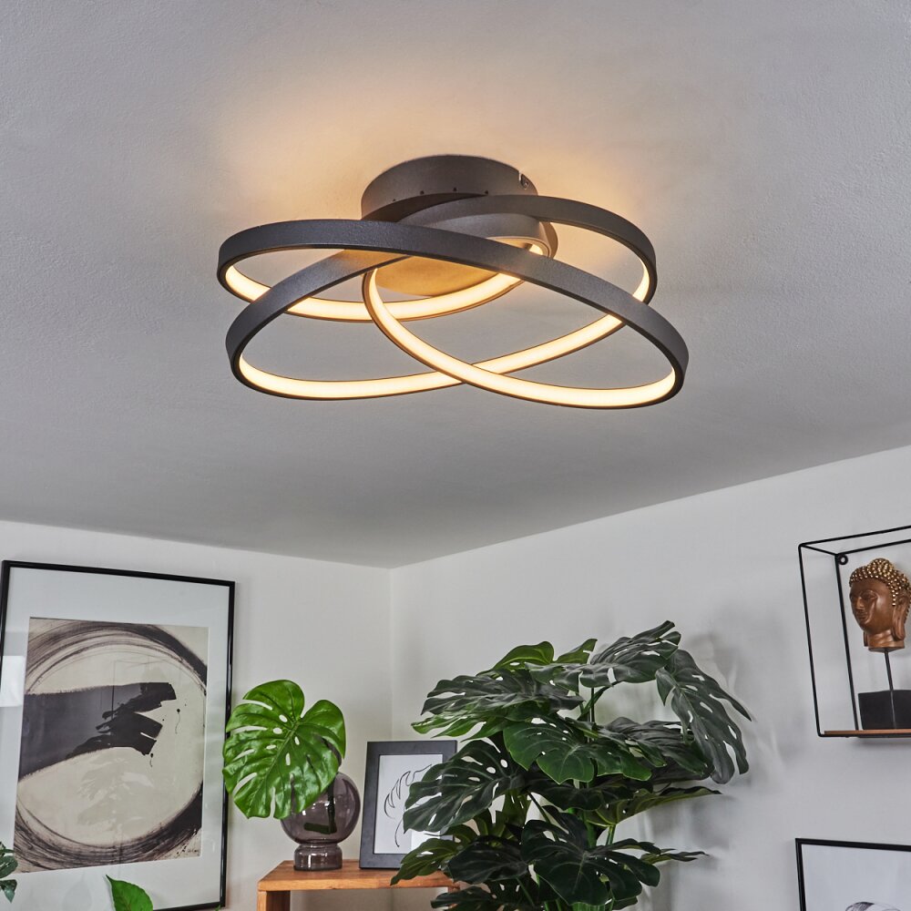 Demaine Deckenleuchte LED Schwarz, 1-flammig main product photo