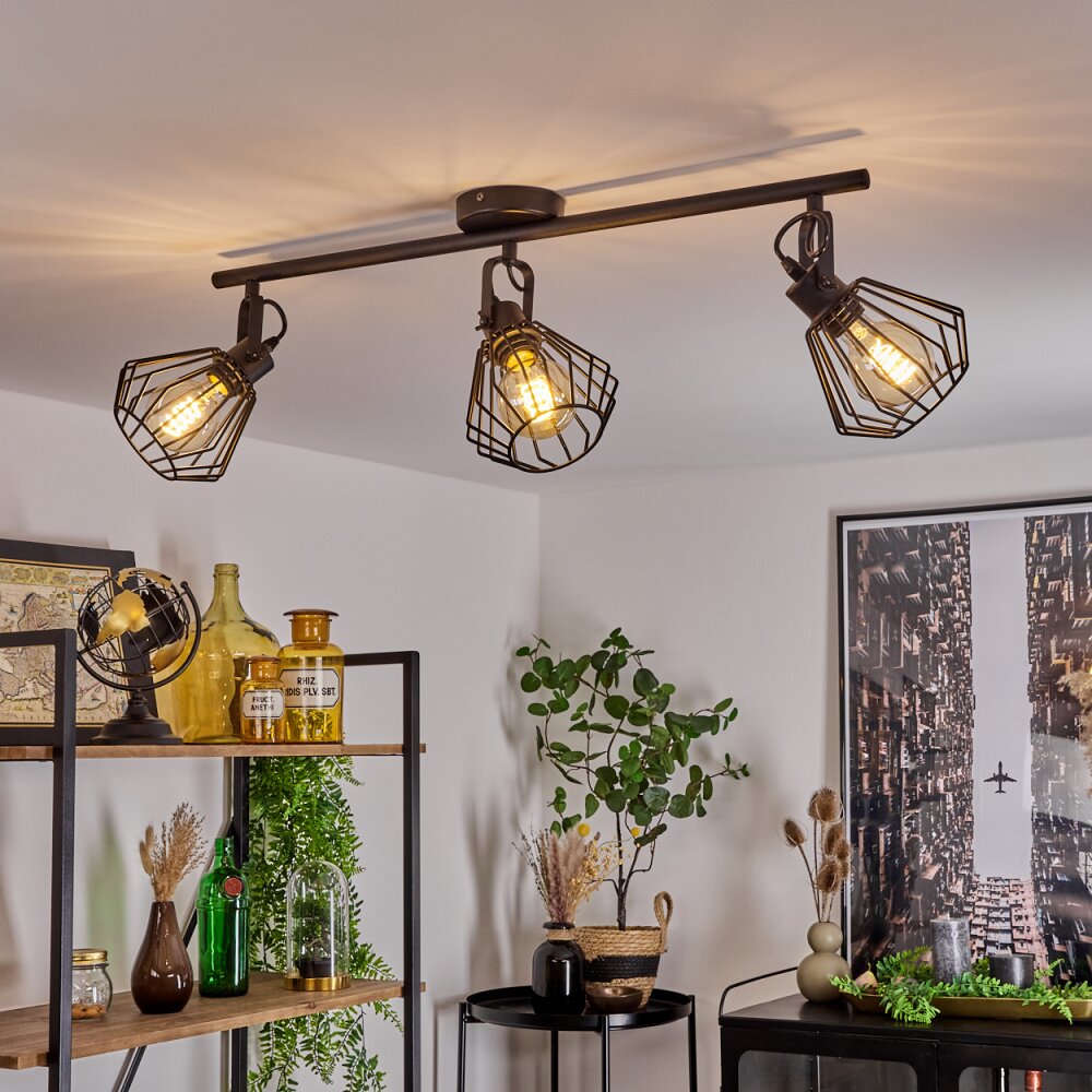 Albreda Deckenleuchte Schwarz, 3-flammig main product photo