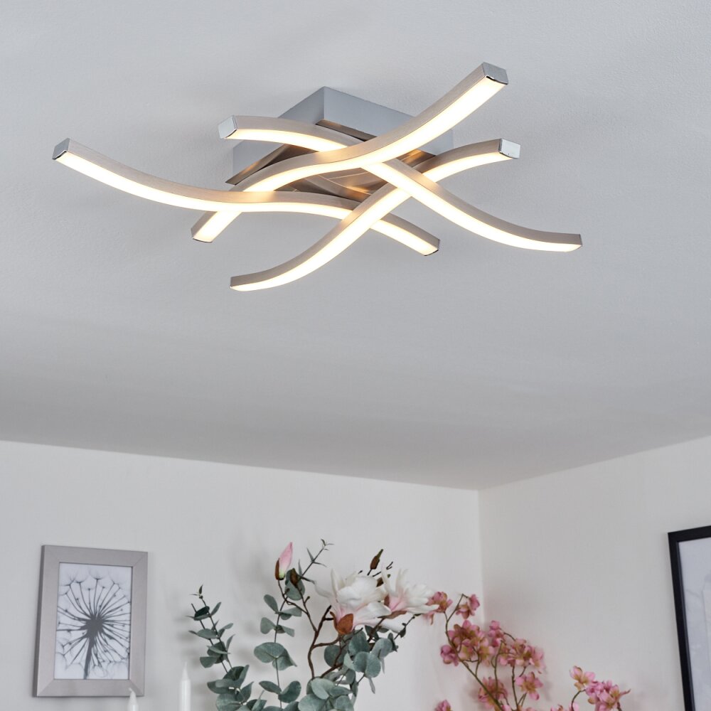 Letala Deckenleuchte LED Nickel-Matt, 4-flammig main product photo