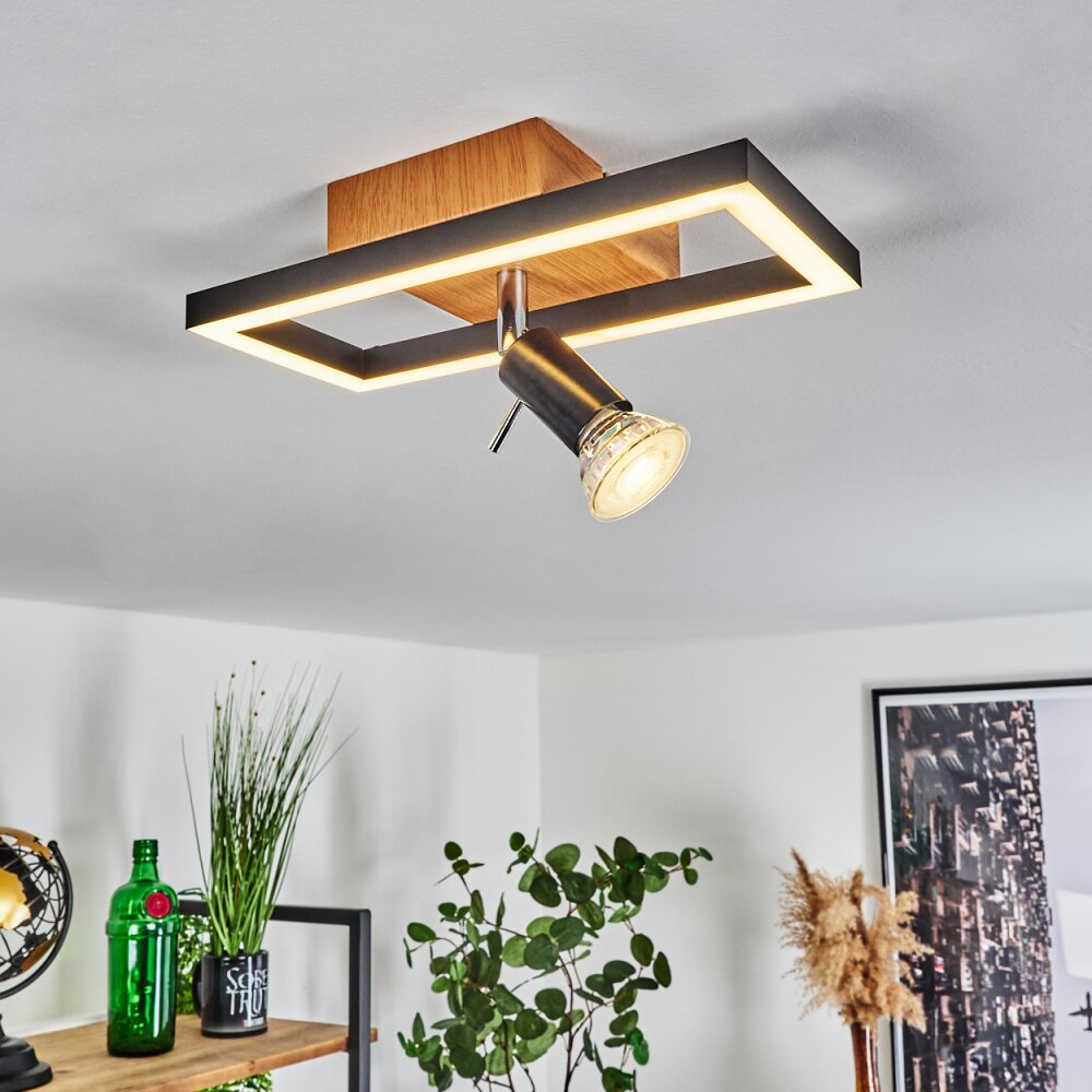 Deadwood Deckenleuchte LED Schwarz, Weiß, 2-flammig main product photo