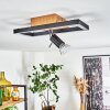 Deadwood            Deckenleuchte LED Schwarz, Weiß, 2-flammig