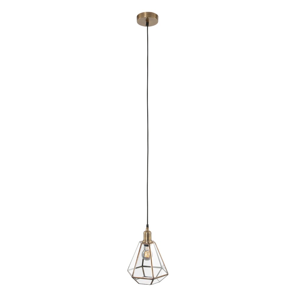 Steinhauer Pimpernel Pendelleuchte Bronze, 1-flammig main product photo
