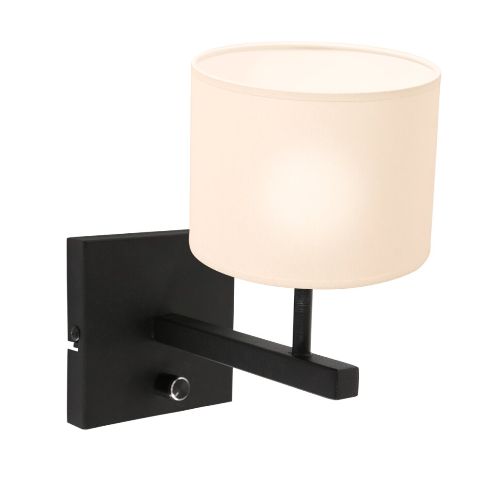 Steinhauer Stang Wandleuchte Schwarz, 1-flammig main product photo