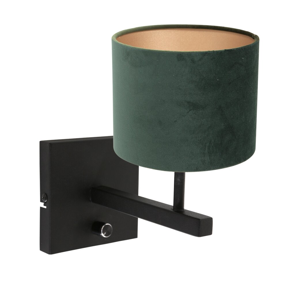Steinhauer Stang Wandleuchte Schwarz, 1-flammig main product photo