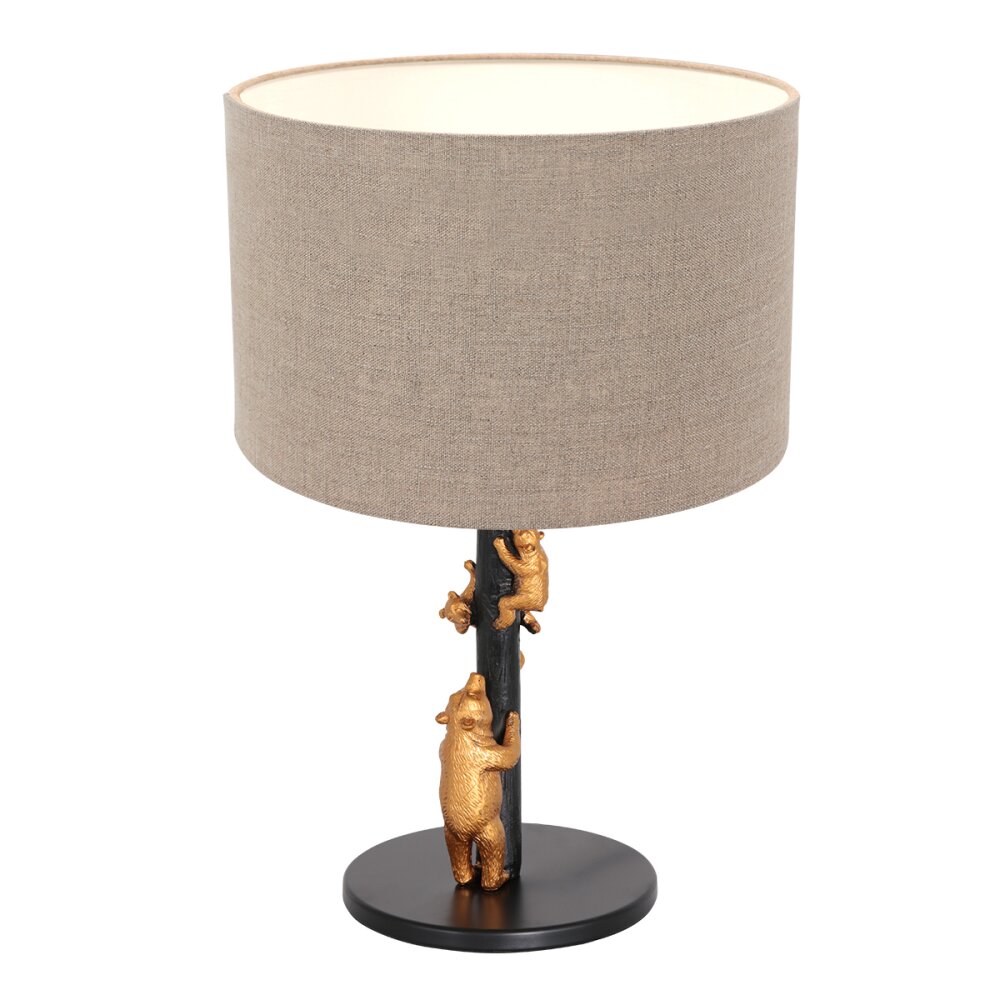 Steinhauer Animaux Tischleuchte Gold, Schwarz, 1-flammig main product photo