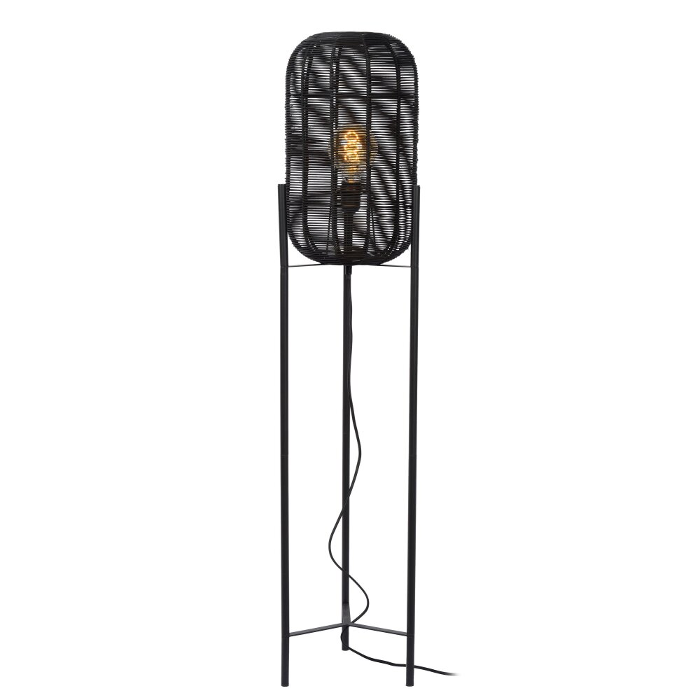 Lucide HERMINE Stehlampe Schwarz, 1-flammig main product photo
