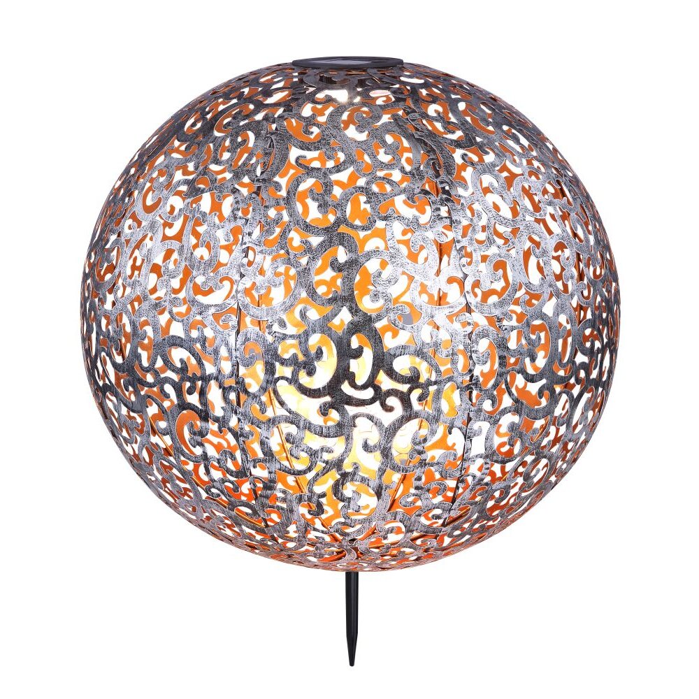 Globo SUNI Solarleuchte LED Silber, 1-flammig main product photo