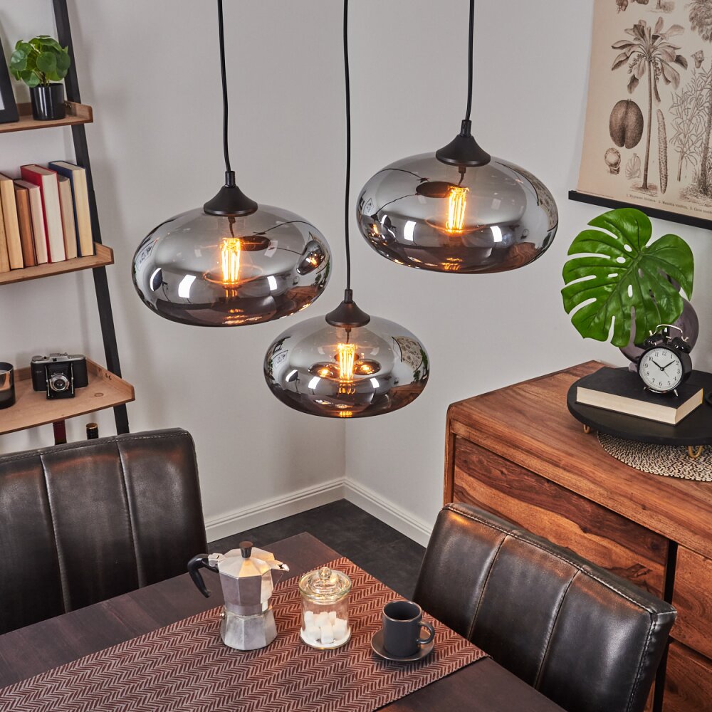 Avonlea Pendelleuchte Schwarz, 3-flammig main product photo