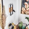 Deadwood Wandleuchte LED Schwarz, Weiß, 2-flammig