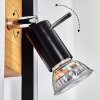 Deadwood Wandleuchte LED Schwarz, Weiß, 2-flammig