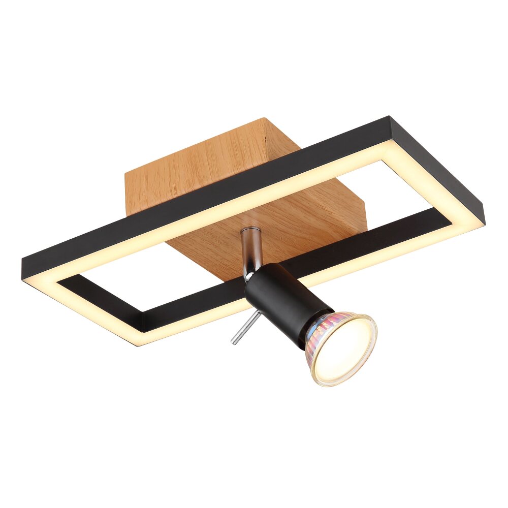 Globo IDA Wandleuchte LED Schwarz, Weiß, 2-flammig main product photo