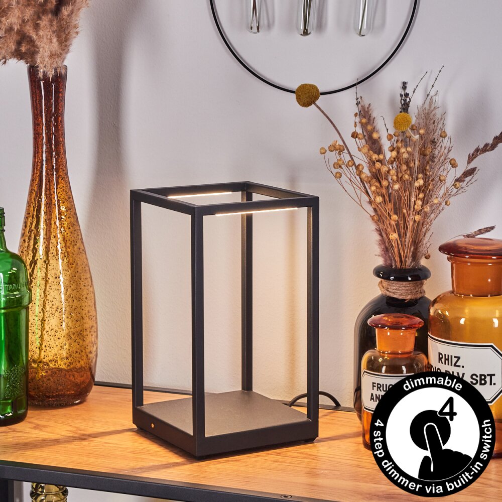 Ranquile Tischleuchte LED Schwarz, 2-flammig main product photo