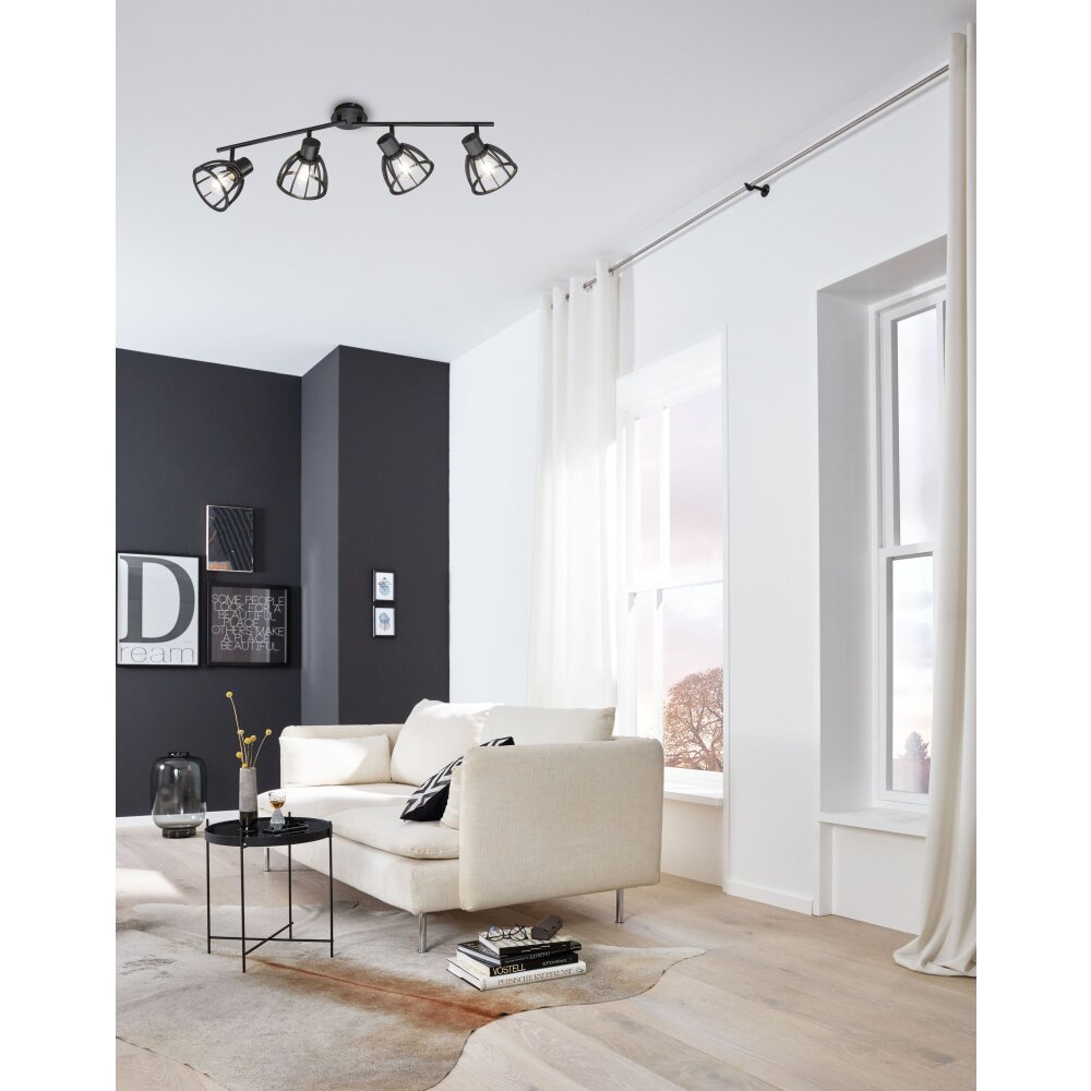 Fischer & Honsel Tilda Deckenleuchte Schwarz, 4-flammig main product photo