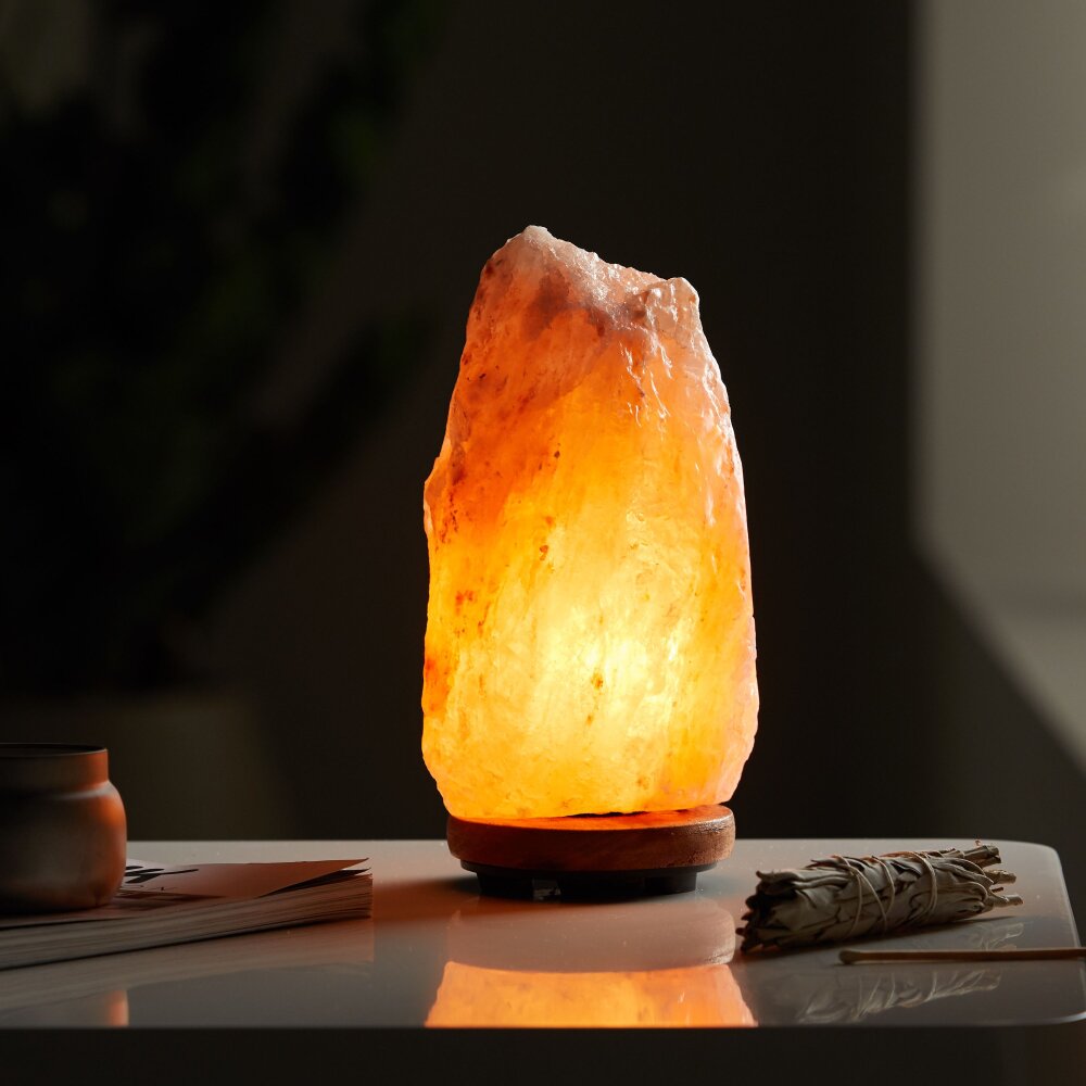 Globo STONE Tischleuchte Holz dunkel, 1-flammig main product photo