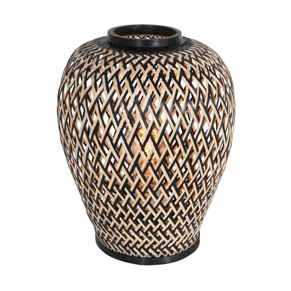 Steinhauer Maze Tischleuchte Naturfarben, Schwarz, 1-flammig main product photo