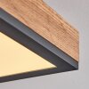 Salmi             Deckenpanel LED Holzoptik, Schwarz, Weiß, 1-flammig