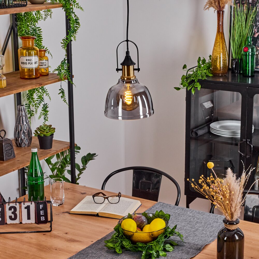 Trejos       Hängeleuchte Messing, Schwarz, 1-flammig main product photo