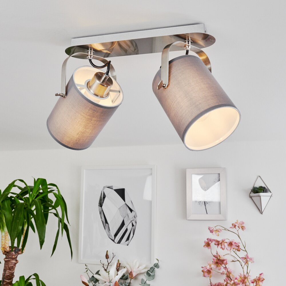 Puelches Deckenleuchte Nickel-Matt, 2-flammig main product photo