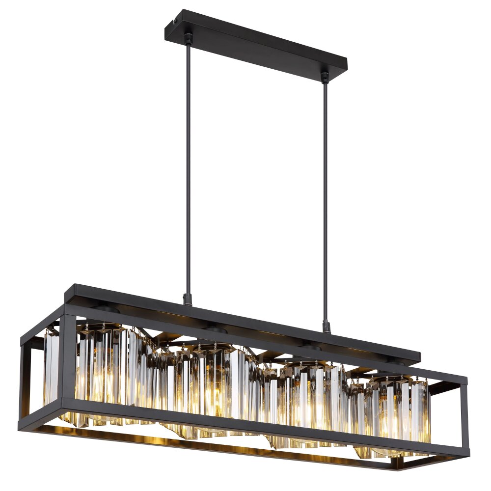 Globo MATHILDE Hängeleuchte Schwarz, 4-flammig main product photo